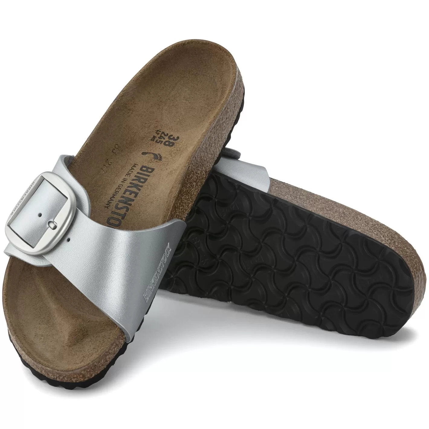 Flash Sale Birkenstock Madrid Big Buckle Silver