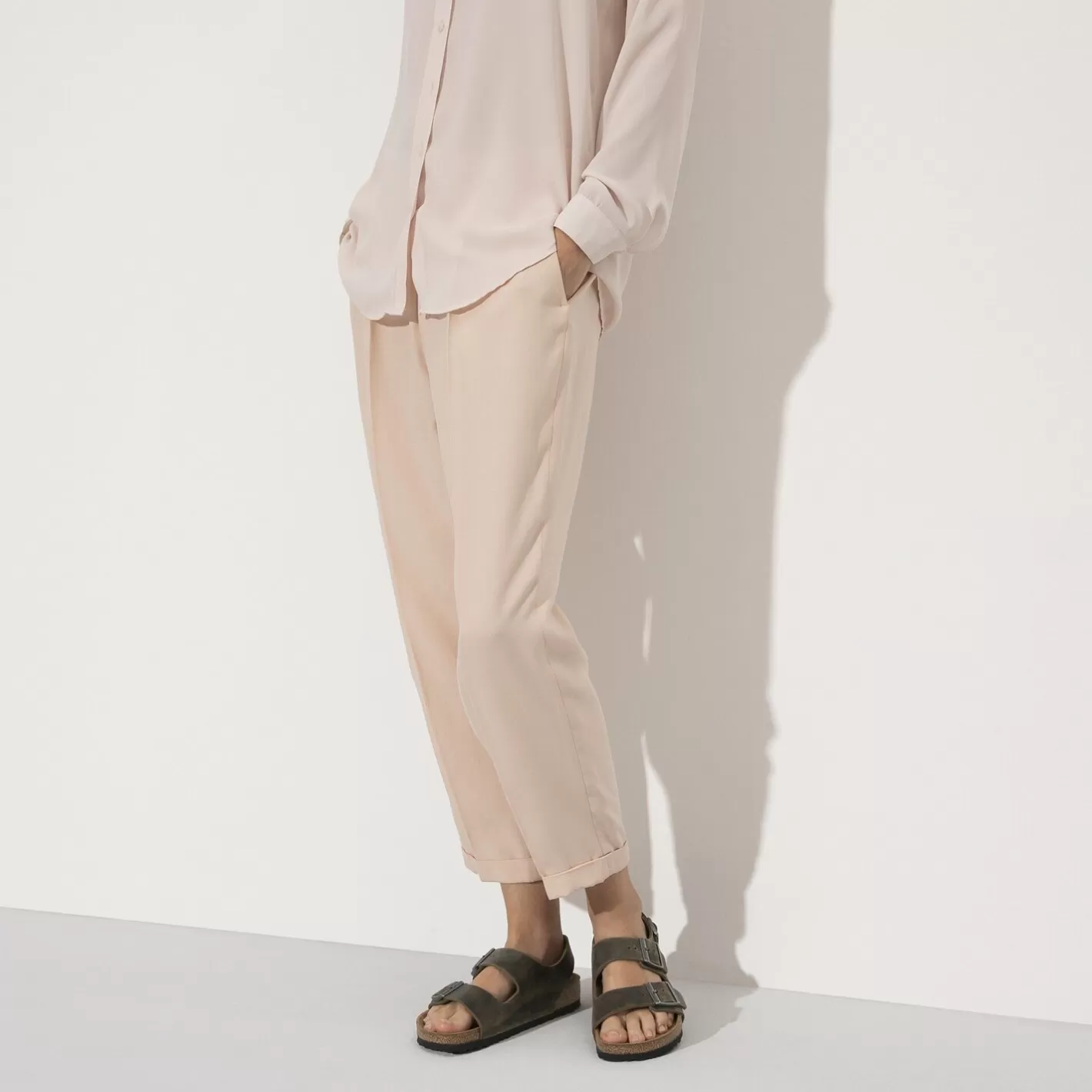 Shop Birkenstock Milano Faded Khaki