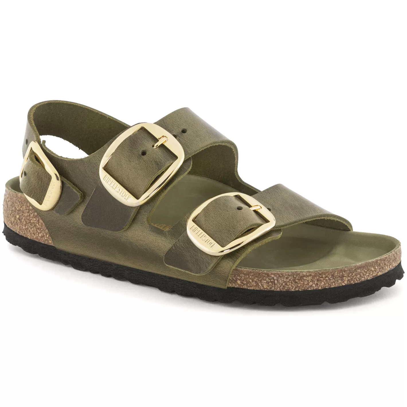 Sale Birkenstock Milano Big Buckle Olive Green