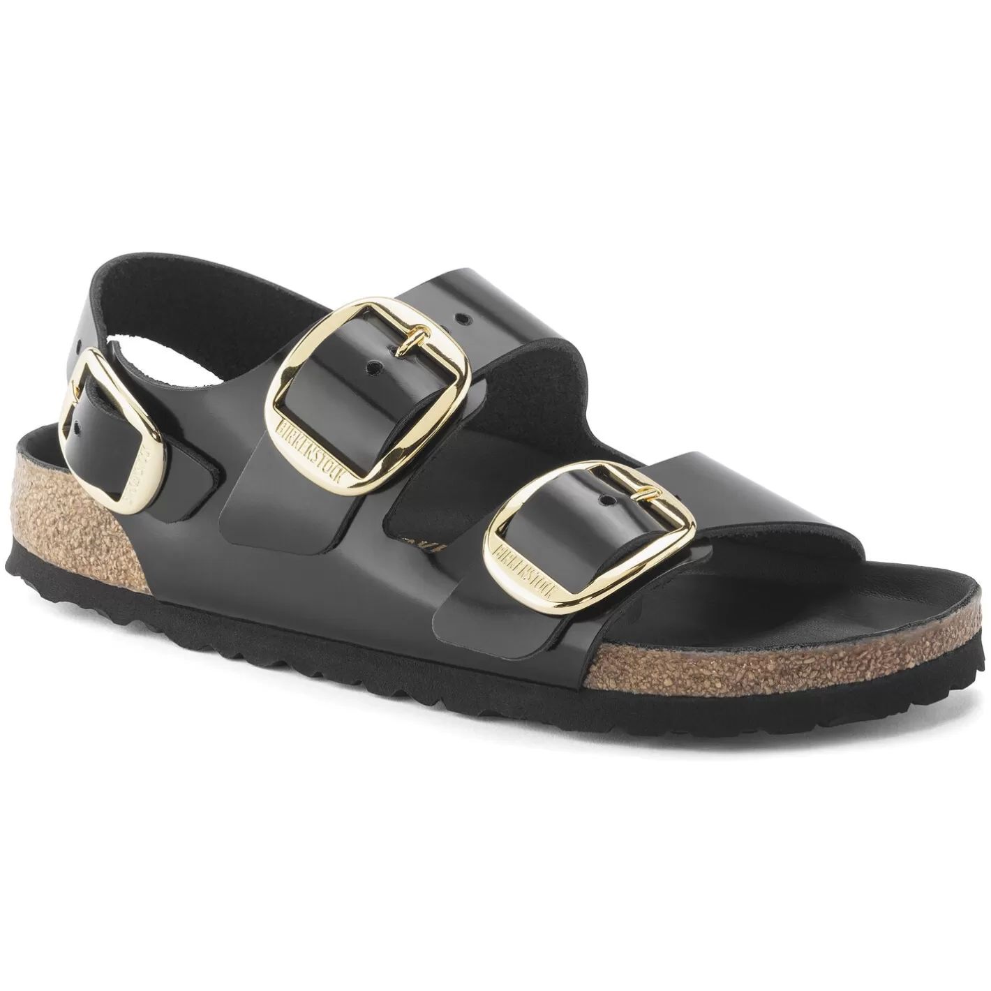 Hot Birkenstock Milano Big Buckle High Shine Black