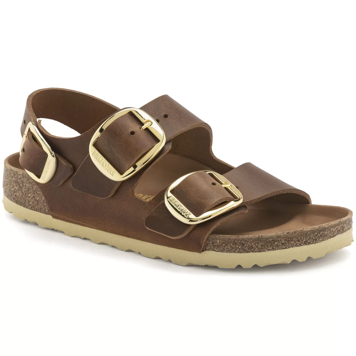New Birkenstock Milano Big Buckle Cognac
