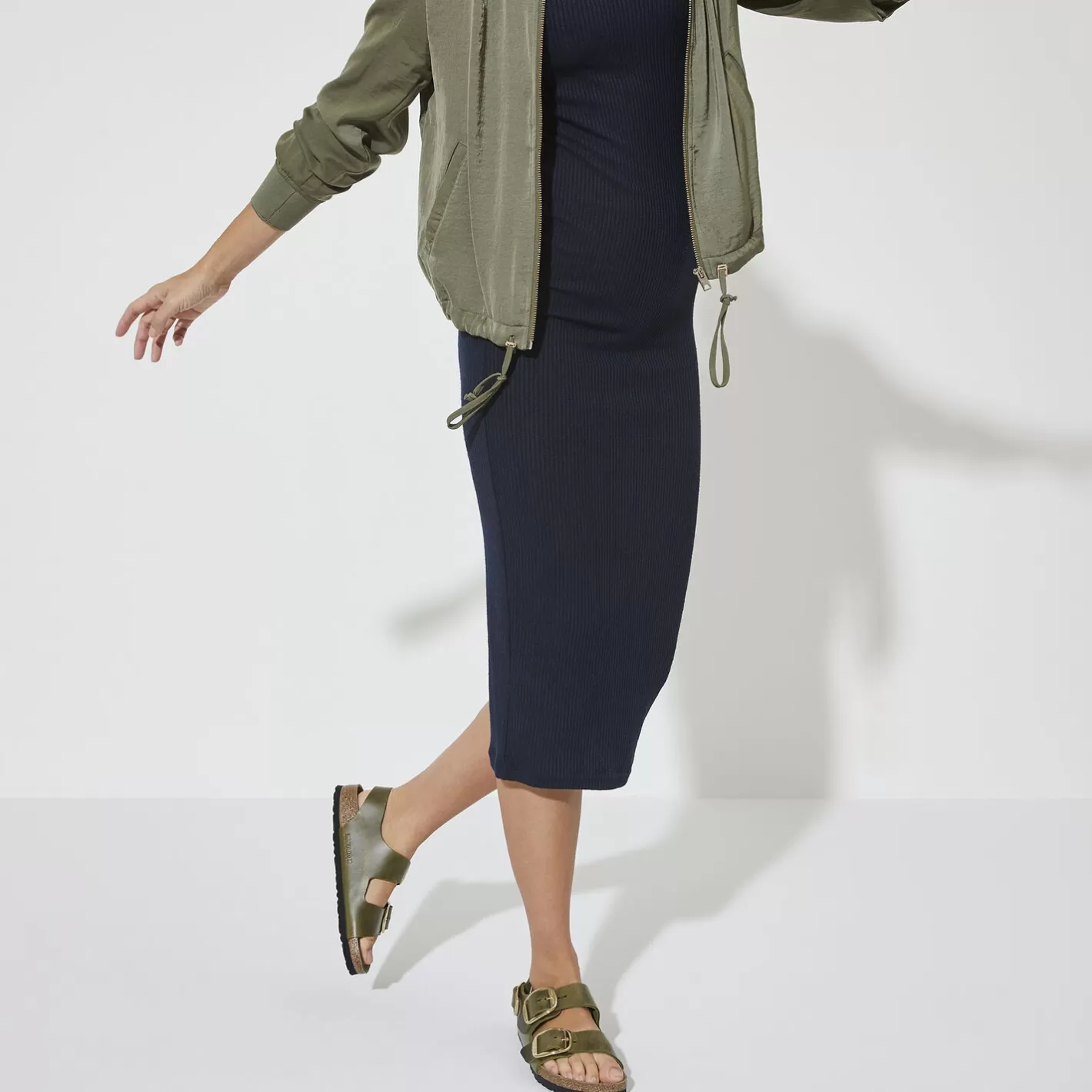 Sale Birkenstock Milano Big Buckle Olive Green