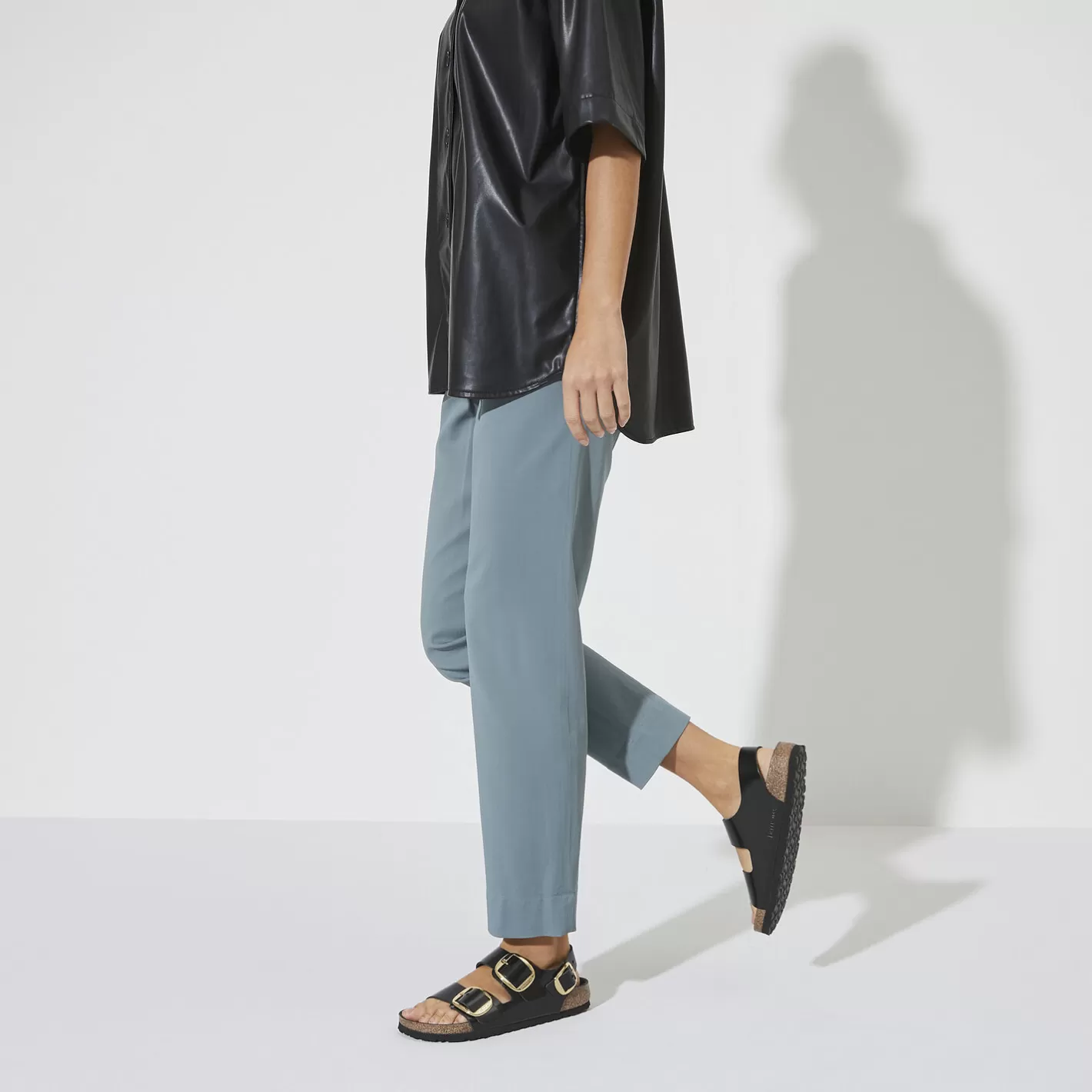 Hot Birkenstock Milano Big Buckle High Shine Black