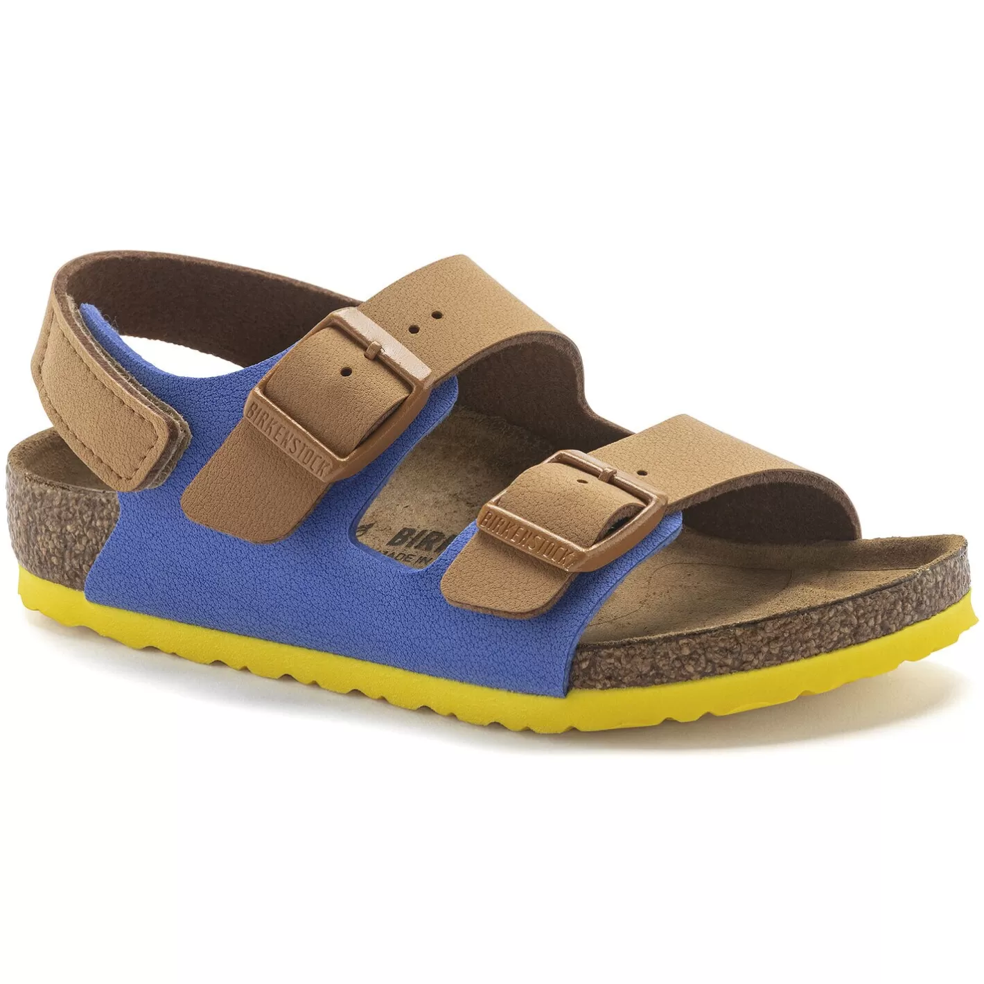 Sale Birkenstock Milano Hl Kids Caramel/Ultra Blue