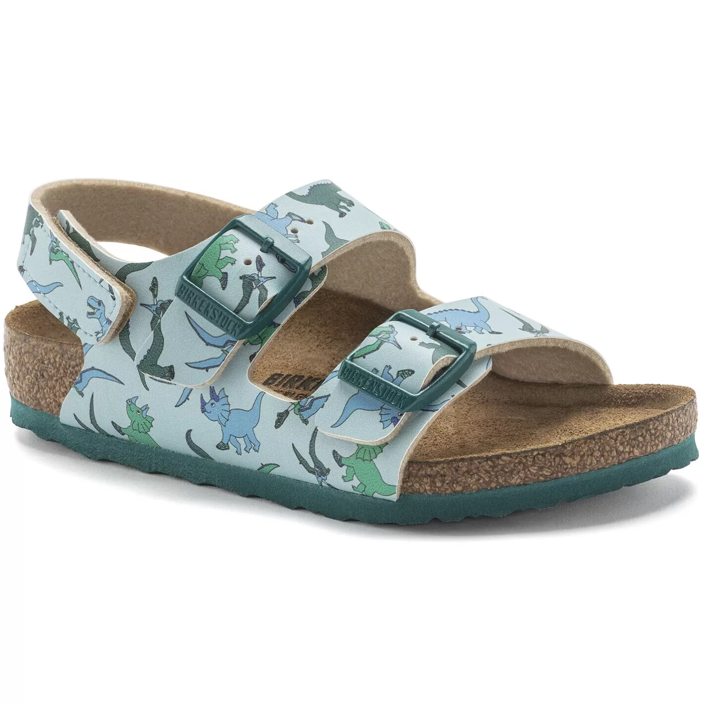 New Birkenstock Milano Hl Kids Big Dino Light Blue