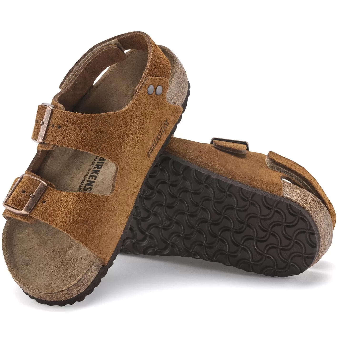 Shop Birkenstock Milano Hl Suede Kids Mink