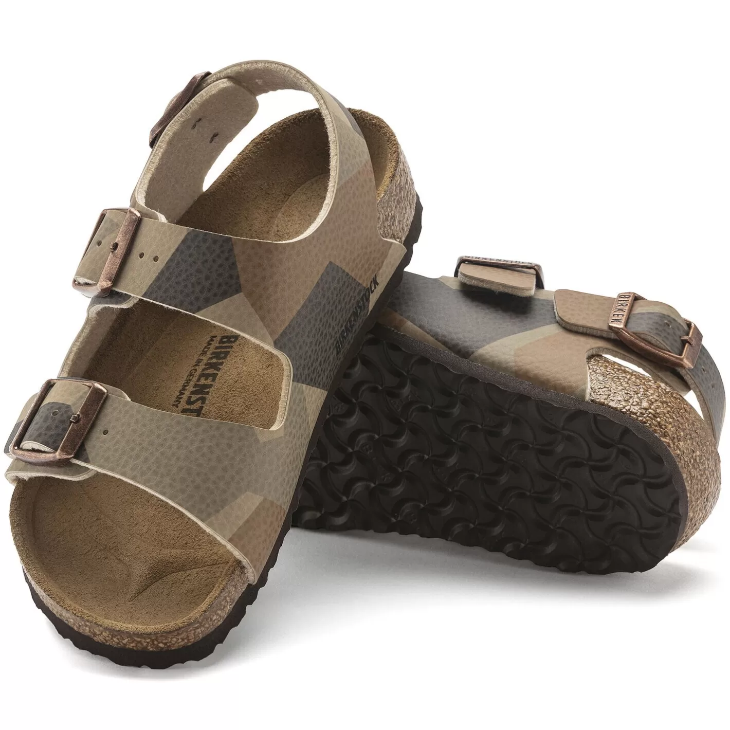 Shop Birkenstock Milano Kids Desert Soil Geo Camo Core