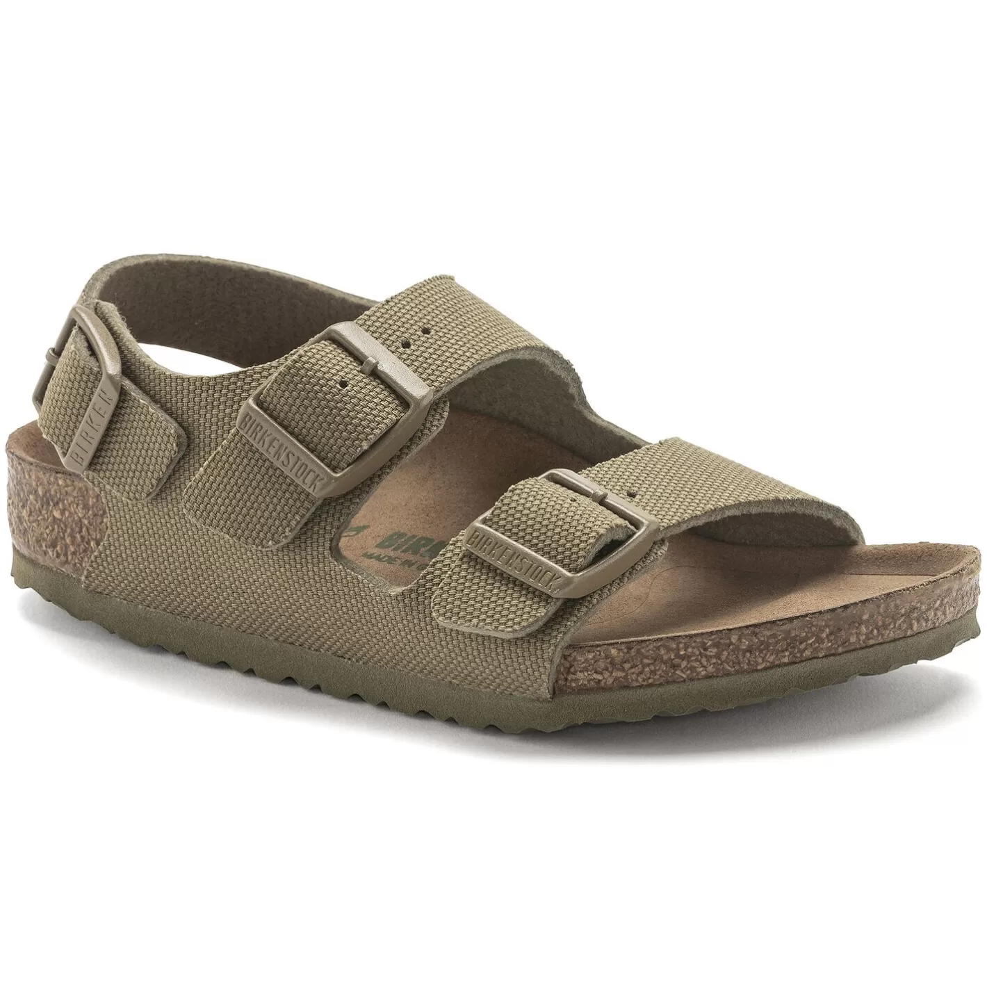Clearance Birkenstock Milano Kids Vegan Vegan Canvas Faded Khaki