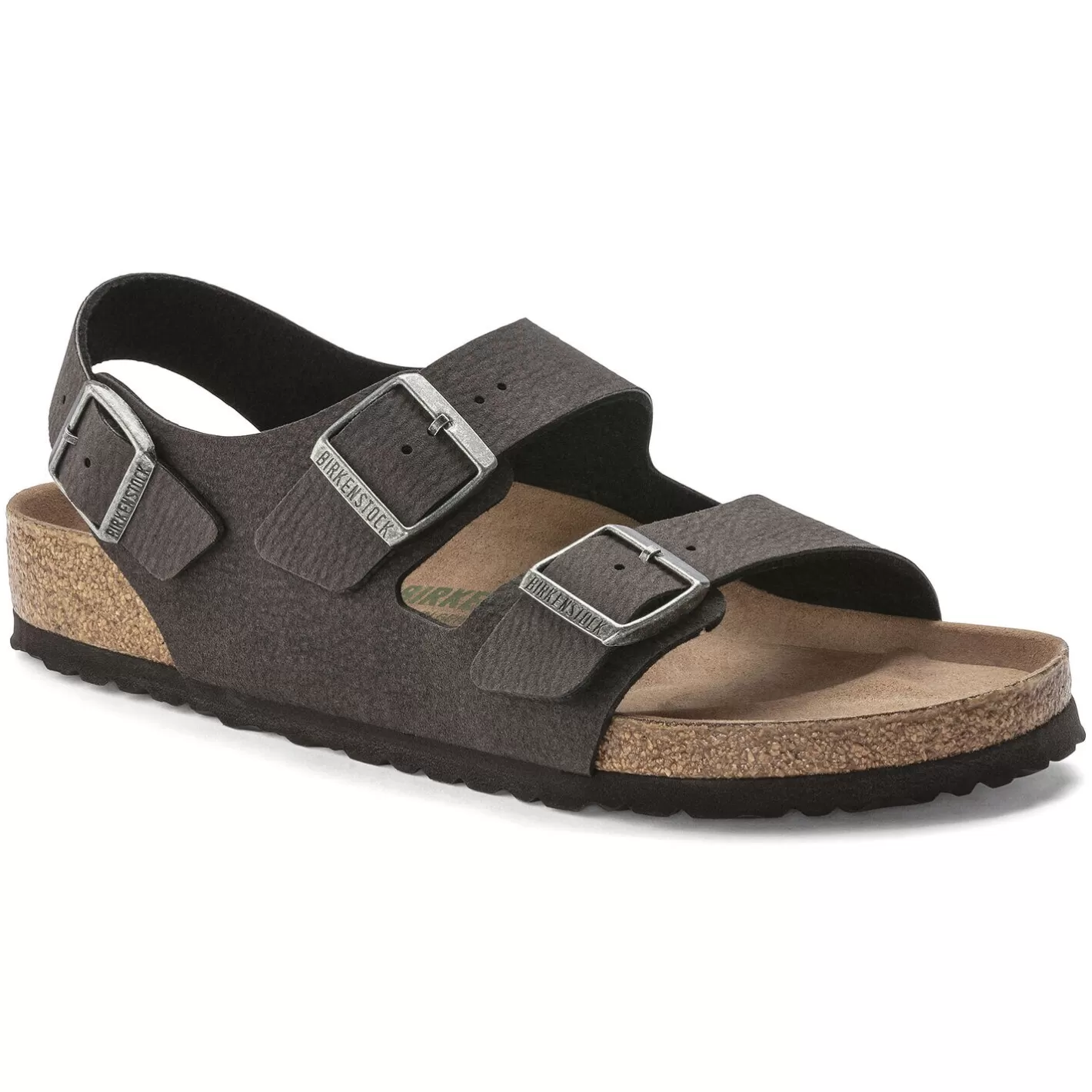 Hot Birkenstock Milano Vegan Desert Dust Black