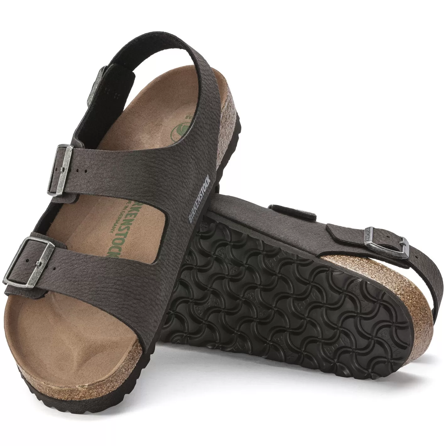 Hot Birkenstock Milano Vegan Desert Dust Black