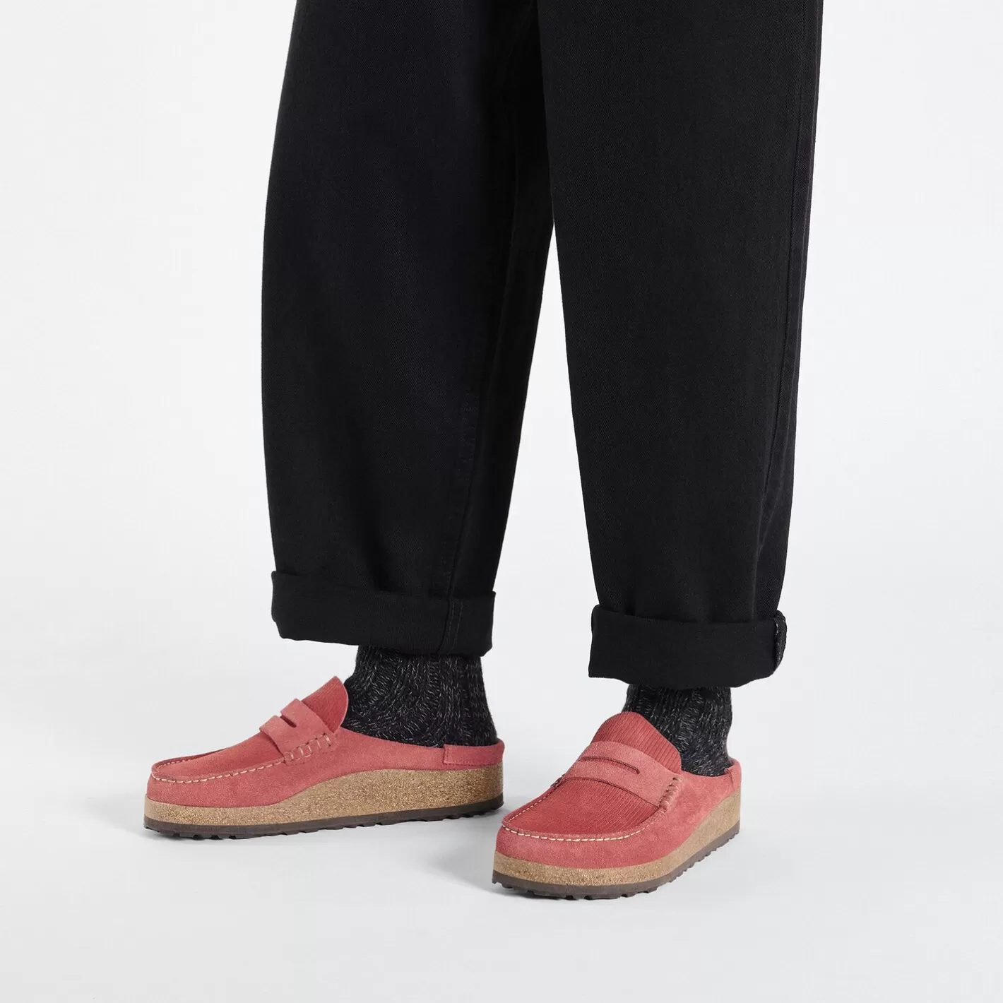 Online Birkenstock Naples Corduroy Sienna Red