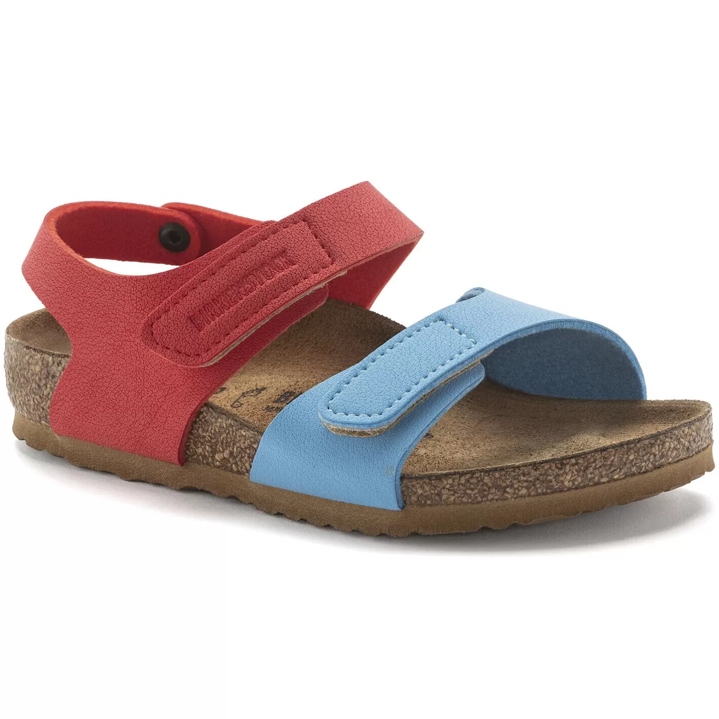 Discount Birkenstock Palu Kids Logo Bs Sky Blue/Active Red