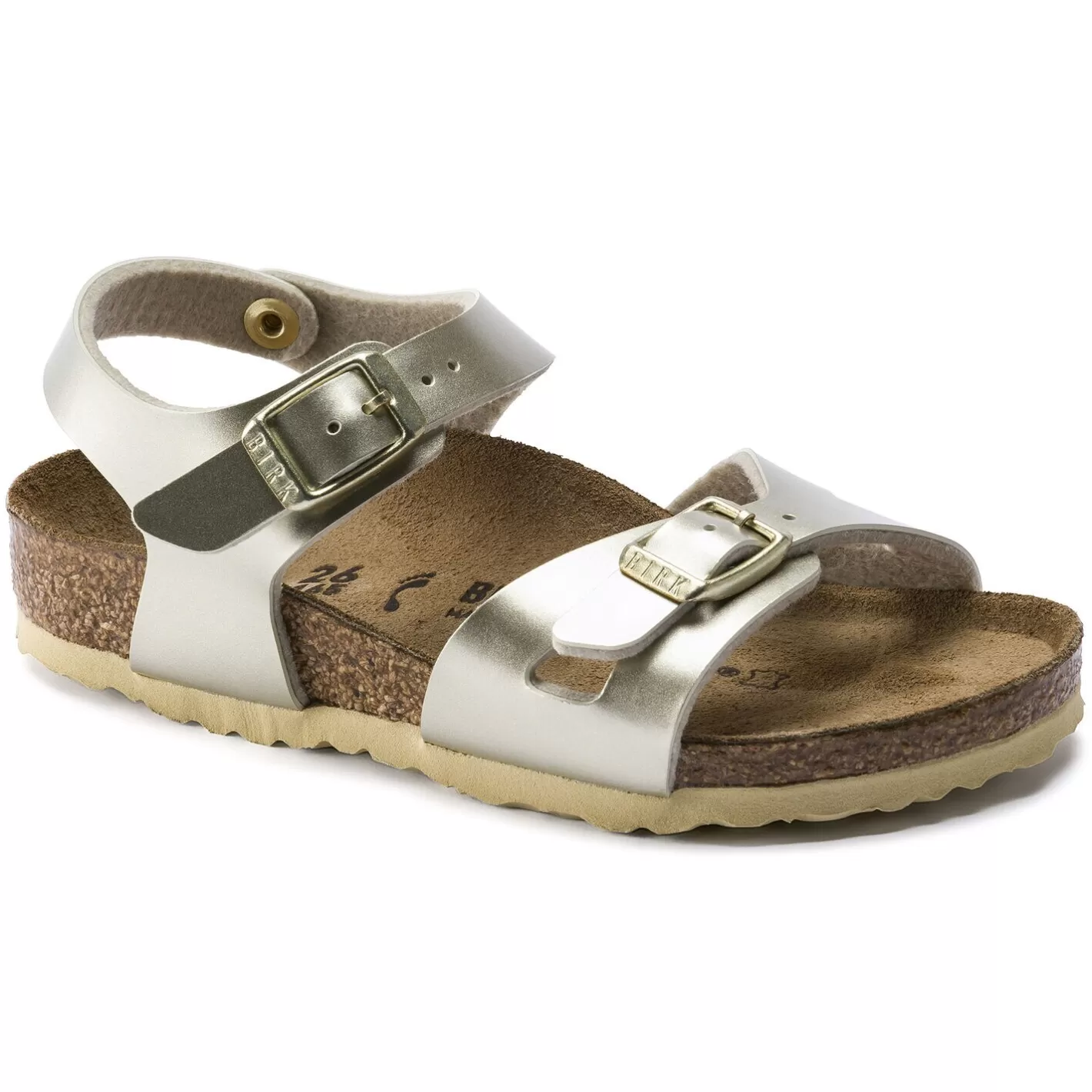 Best Birkenstock Rio Kids Electric Metallic Gold