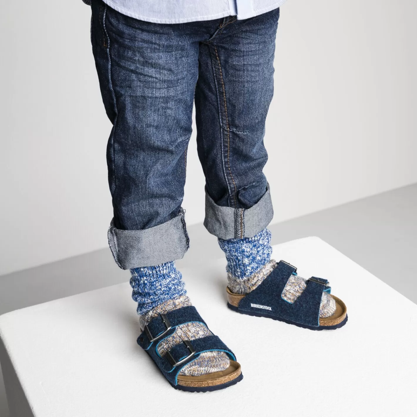 Online Birkenstock Slub Block Kids Skydiver