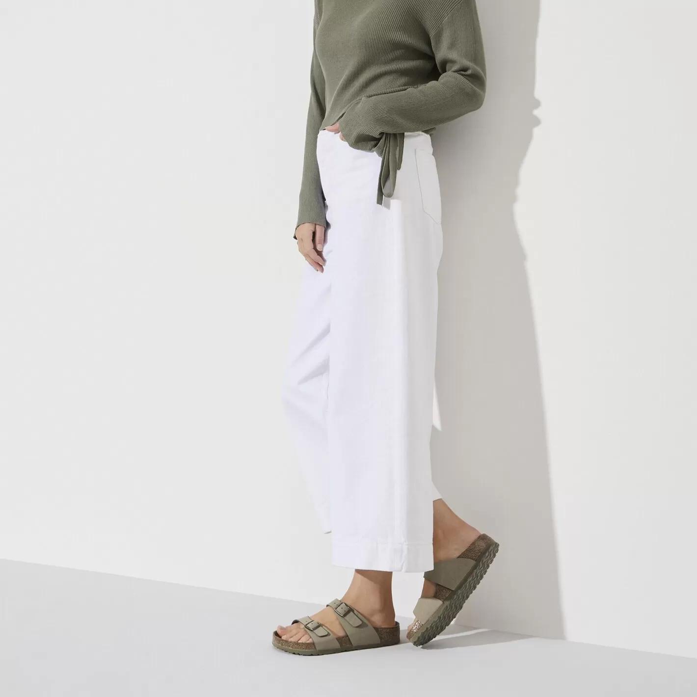Clearance Birkenstock Sydney Vegan Khaki