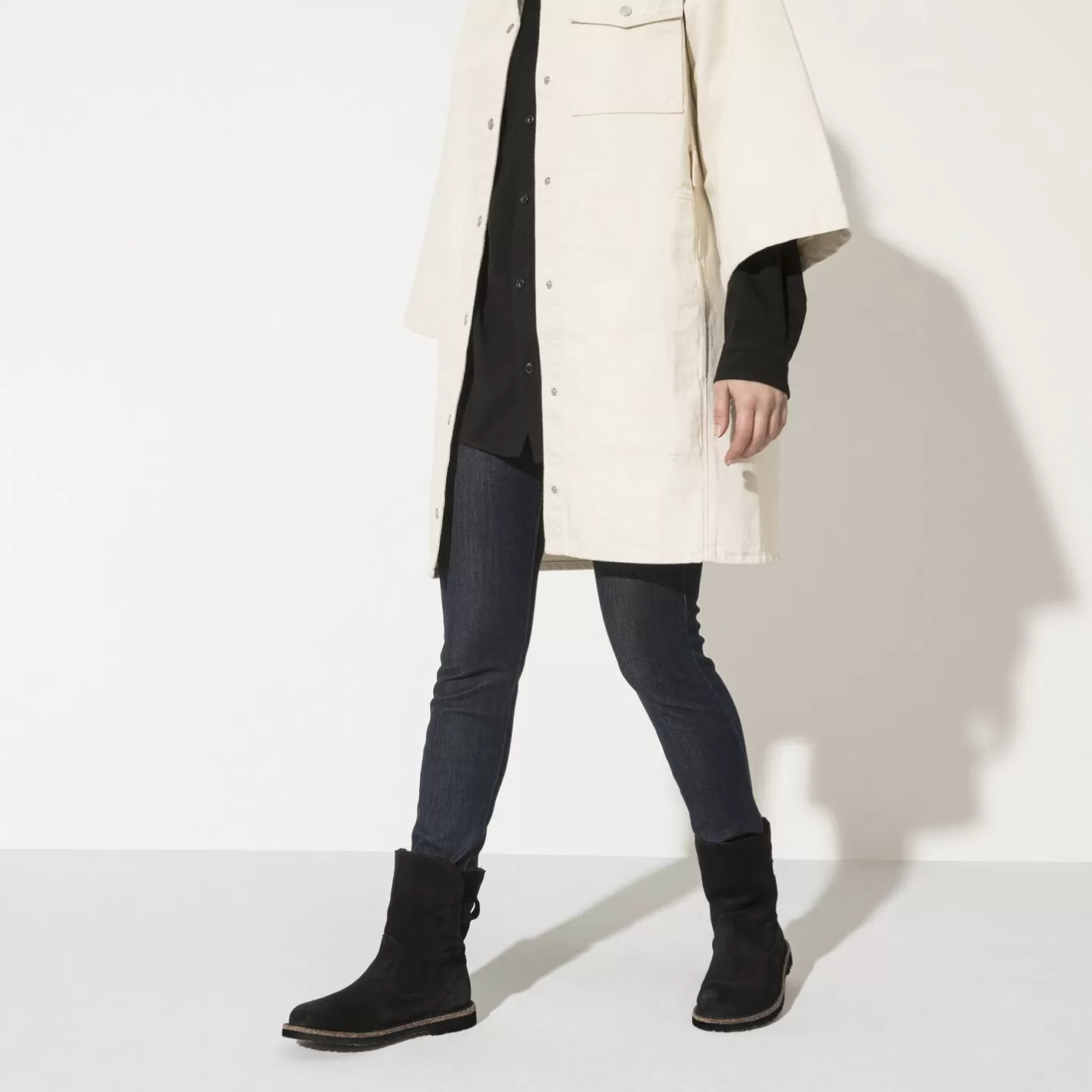Shop Birkenstock Uppsala Shearling Black
